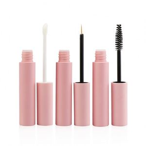 Cilindro largo Rosa tubo de máscara de pestañas delineador de ojos tubo Mascara de tubo con tapa de cepillo - Product Image 1