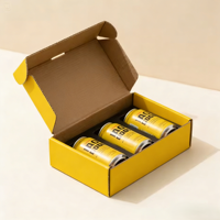 Boîte d'emballage ondulée écologique réutilisable de qualité supérieure, vente en gros, conception personnalisée pour l'expédition de jus, de soda, de bière et de boissons en conserve