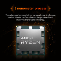 Gaming AMD R5 7600X CPU 4.7HGz/6 Cores/12 Threads Computer Motherboard Accessories Processor PC Desktop Cpus AM5 AMD R5 7600X
