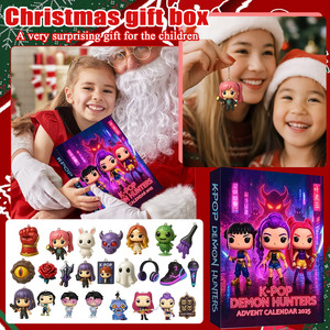 Kpop Demon Hunters Advent Calendar 2025 Acrylic <b>Keychain</b> Set Christmas Ornament Gift For Kids And Fans - Product Image 2
