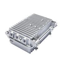 Boîtier d'amplificateur électronique en aluminium personnalisé Boîtier en aluminium moulé pour projet de signal Boîte de logement