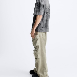 Camisetas de Punto Estampadas Personalizadas al por Mayor para Hombre, Talla Grande, Diseño en Blanco de Alta Calidad, Transpirables y Ecológicas - Product Image 3