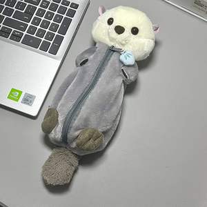 Tempat Pensil Boneka 3D Bentuk Hewan Berlari, Tempat Pensil Kapasitas Besar, Tas Alat Tulis, Tas Penyimpanan, Boneka Penghilang Stres - Product Image 5