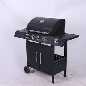 <span class=keywords><strong>Barbecue</strong></span> combiné à gaz sans fumée à 5 brûleurs sur chariot <span class=keywords><strong>hybride</strong></span> de grande taille pour l'extérieur, en vente en gros - Product Image 4