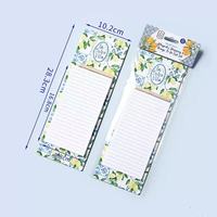 Bloc-notes magnétique pour réfrigérateur avec aimant, papeterie promotionnelle de marque, cadeaux d'entreprise, programmes de vente au détail