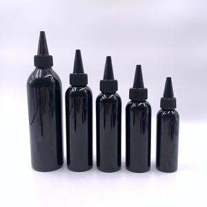 Botella de Plástico PET Transparente de 2oz 60ml 100ml 200ml para Solventes, Aceites, Pintura, Tinta, Aceite para el Cabello, con Tapón de Rosca y Punta Aplicadora - Product Image 2