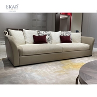 EKAR FURNITURE Modernes Sofa garnitur aus Leder mischung Modulares Design für Villa & School-Anwendungen