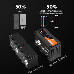 Lvyuan penjualan terlaris baterai Ion litium 25.6V baterai penyimpanan energi 24V 100Ah baterai LifePo4 dengan BMS - Product Image 4