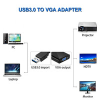 Hot Jual USB 3.0 TO VGA Adapter Converter dengan Chipset