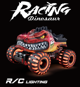 <span class=keywords><strong>Giocattoli</strong></span> <span class=keywords><strong>Monster</strong></span> <span class=keywords><strong>Truck</strong></span> DWI Dowellin, 360 ° Auto RC Acrobatiche con Dinosauri Rotanti, Musica, 2 Batterie e Luci LED Stroboscopiche Wireless - Product Image 1