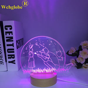 โคมไฟโต๊ะข้างเตียงทำจากไม้ลายการ์ตูน <span class=keywords><strong>beastars</strong></span> อนิเมะ LED <span class=keywords><strong>beastars</strong></span> สำหรับตกแต่งห้องนอน nightlight ของขวัญวันเกิดเด็ก - Product Image 1