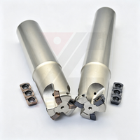 Porte-outil de fraisage à alimentation élevée série R390 C24/25-2T, porte-outil CNC à 2 cannelures pour plaquettes R390 11T3 pour centre d'usinage