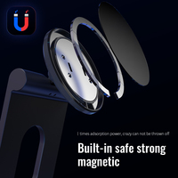 Support de bureau universel portable en alliage d'aluminium robuste, support magnétique pour téléphone, support pour tablette