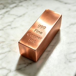 Barra de Cobre Puro 999 de 5oz, Lingote Sólido con Acabado Cepillado, Forma Cuadrada, Sin Aleación - Product Image 6