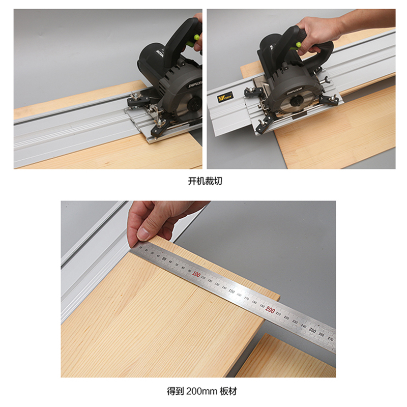 Règle Guide 260mm Pour Scie Circulaire - Outil Coupe Précise Métallique