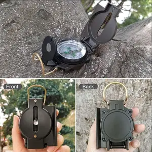Hot Selling Plastic American Mountaineering Camping Compass Outdoor Exploration Luminous Multifunctional Compass