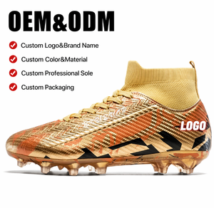 Chaussures de football pour hommes et jeunes de haute qualité en gros : Chaussures de football confortables, respirantes, à tige haute, antidérapantes et amortissantes - Product Image 1