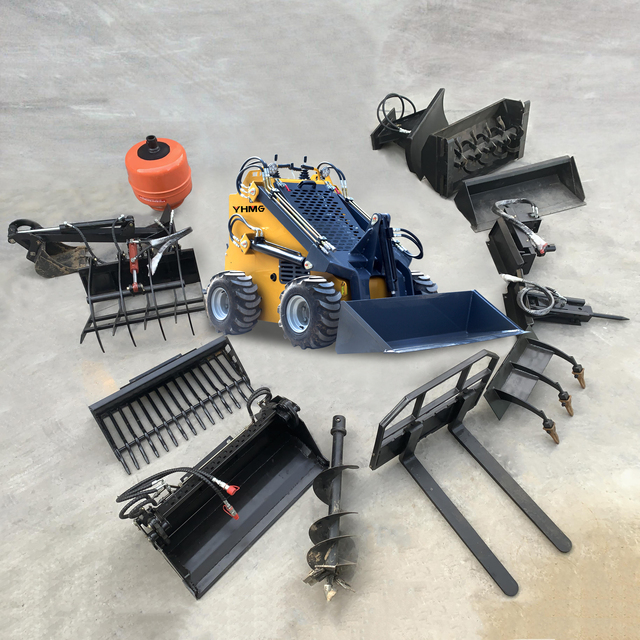 Mini Skid Steer Diesel Loader Cheap Wheel Loader EPA Engine Compact Skid Steer Loader