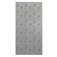 Prix d'usine – Casier métallique 18 portes, mobilier de bureau moderne, armoire de rangement sécurisée avec serrure à clé, casier de vestiaire de salle de sport