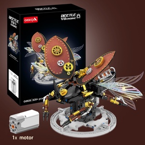 Kit de modèle en plastique pour moteur V8 de scarabée <span class=keywords><strong>rhinocéros</strong></span>, ornement mécanique de scarabée, à assembler pour les 14 ans et plus - Product Image 1