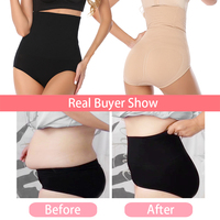 Taille haute post-partum sans couture ventre contrôle culotte levage fesses minceur corps façonnage pantalon
