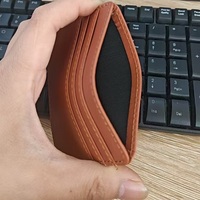 Tempat Kartu Mini Klasik, Portabel dan Ringkas, Dompet Tipis Sederhana untuk KTP dan Kartu Bank Unisex