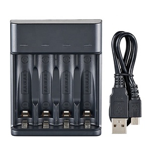 เครื่องชาร์จแบตเตอรี่ USB AA AAA รุ่นใหม่ล่าสุด BMAX 4 ช่อง ชาร์จแบตเตอรี่ <span class=keywords><strong>Ni</strong></span>-MH <span class=keywords><strong>1</strong></span>.<span class=keywords><strong>2V</strong></span> แบบสมาร์ท - Product Image 1