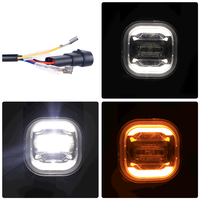 Projecteur carré tout-terrain, mini lampe antibrouillard à LED pour Ford F150 F250 F350 F450