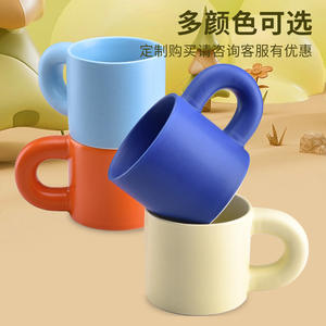 Mug en céramique Chubby 301-400 ml, impression sérigraphique, logo personnalisé, design moderne, pour cadeaux promotionnels - Product Image 1