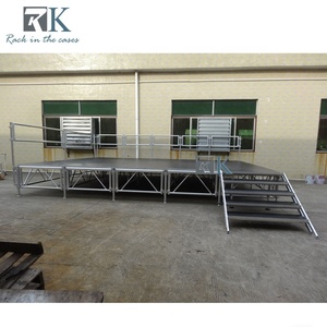 Soporte de escenario de aluminio de plataforma modular para eventos Venta de escenario extraíble - Product Image 6