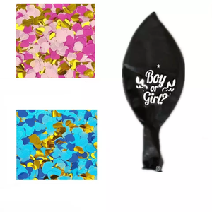 Ballons noirs 36 pouces pour révéler le sexe, garçon ou fille, confettis géants, ballon en latex, ballons de décoration de fête prénatale - Product Image 4