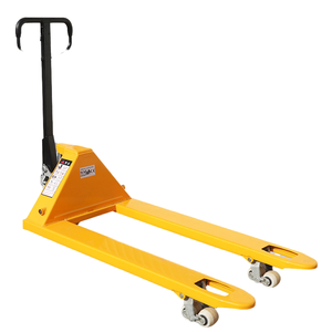 Chariot à palettes hydraulique manuel 3000 kg Roues en caoutchouc jaunes Utilisation en intérieur Chariot élévateur - Product Image 1