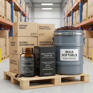 Cápsula de Gel Suave Cuatro en Uno Premium para Hombres Adultos |   Tongkat Ali + Maca + Shilajit + Ashwagandha, Suplemento Energético Vegetariano, GMP - Product Image 6