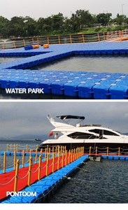 Piattaforma Galleggiante Modulare in Cubi di Plastica HDPE Ponte Galleggiante Molo Galleggiante - Product Image 6