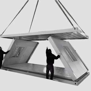Casa Contenedor Plegable Tipo Z, Estilo Modular, 20 pies/40 pies, Prefabricada, para Oficina Pequeña y Supermercado, con 5 Años de Garantía - Product Image 3