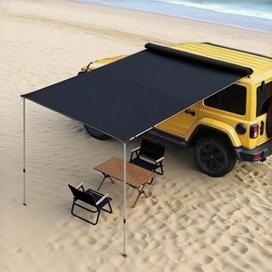 Tente latérale de voiture pour l'extérieur, en tissu Oxford, imperméable 5000 mm, forme carrée, auvent de camping pour camion - Product Image 1