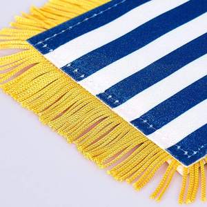 Livraison rapide, drapeau miniature de la Grèce à rayures bleues et blanches, double face, à suspendre à la voiture, pour la fenêtre de la voiture ou le rétroviseur - Product Image 3