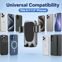 Support de téléphone flexible pour voiture - Bras long avec ventouse - Support universel pour tableau de bord et pare-brise