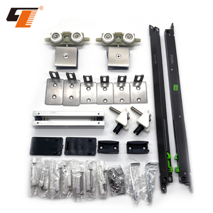 Puerta corredera <span class=keywords><strong>de</strong></span> 8 ruedas <span class=keywords><strong>de</strong></span> cierre suave doble <span class=keywords><strong>de</strong></span> acero inoxidable 304, sistema <span class=keywords><strong>de</strong></span> puerta corredera <span class=keywords><strong>de</strong></span> satén pulido, accesorio <span class=keywords><strong>de</strong></span> vidrio para Baño - Product Image 4