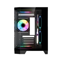 Boîtier PC Gaming C710D Mid Tower Micro ATX en Verre Trempé avec Gestion des Câbles – Vente en Gros