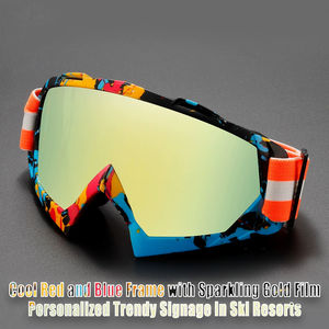 Ветрозащитные очки для велоспорта и активного отдыха с защитой от близорукости, улучшенные противотуманные лыжные очки с цветной упаковкой для международной доставки - Product Image 4