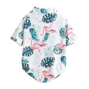 Camiseta <span class=keywords><strong>de</strong></span> Verano Estilo Hawaiano para Perros Pequeños y Medianos, Cachorros y Gatos, con Dibujos Animados Divertidos en Poliéster Ligero - Product Image 4