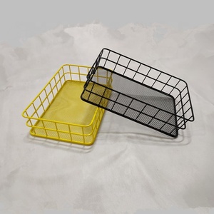 现代金属丝布粉末涂层立式多功能书籍收纳架 - Product Image 6