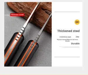 Coltello da Campeggio Multifunzionale <span class=keywords><strong>Eagle</strong></span> Blade di Alta Qualità, Lama Fissa in Acciaio D2, Impugnatura G10, Grado Industriale Portatile e Compatto - Product Image 4