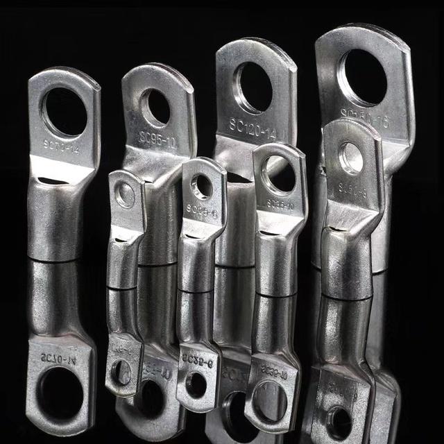 Pure Copper Terminal Lug SC Type Cable Lug for 16mm2 25mm2 35mm2 50mm2 95mm2 300mm2 Tinned Copper Crimp Cable Lugs Connector