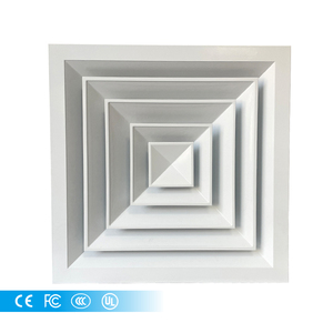 Điều hòa không khí AC lỗ thông hơi nhôm mảng bám nằm trong 4 cách vuông cung cấp không khí Trần hình nón khuếch tán - Product Image 1