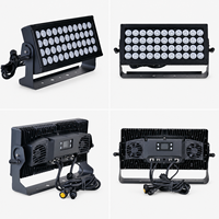44PCS*10W RGBW 4-10-1 Proyector LED de lavado y inundación IP65 Impermeable Aleación de Aluminio 2700K-10000K Control DMX512 Iluminación de Escenario Exterior