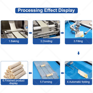 OCEAN Vietnamese Rice <b>Paper</b> <b>Roll</b> Maker Filipino Egg <b>Spring</b> <b>Roll</b> Make Machine Finger Lumpia Production Line - Product Image 4