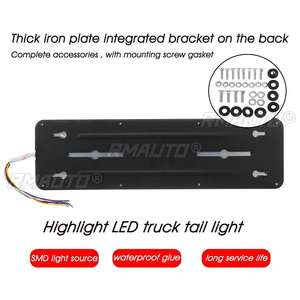 2 Luces Traseras LED Dinámicas de 24V para Coche, Camión, Furgoneta, Autobús, Remolque, Camper, Caravana, 46cm, con Intermitentes, Freno y Luz de Reversa - Product Image 4