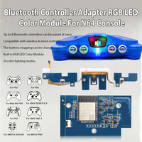 Controlador Inalámbrico Hispeedido IBlueControlMod con Adaptador Interno y Módulo de Color LED RGB para Consola de Juegos N64